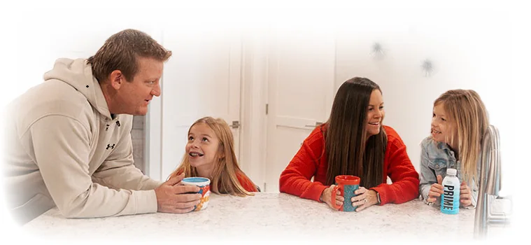 Derrick Kunz spending time with his family